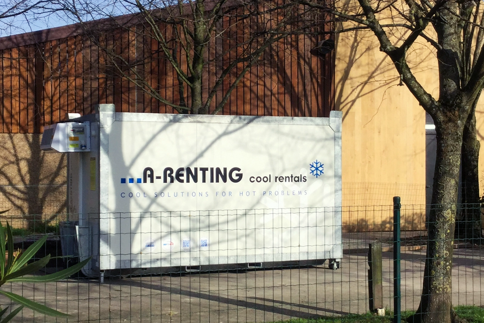 Gekoelde container voor tijdelijke koeling